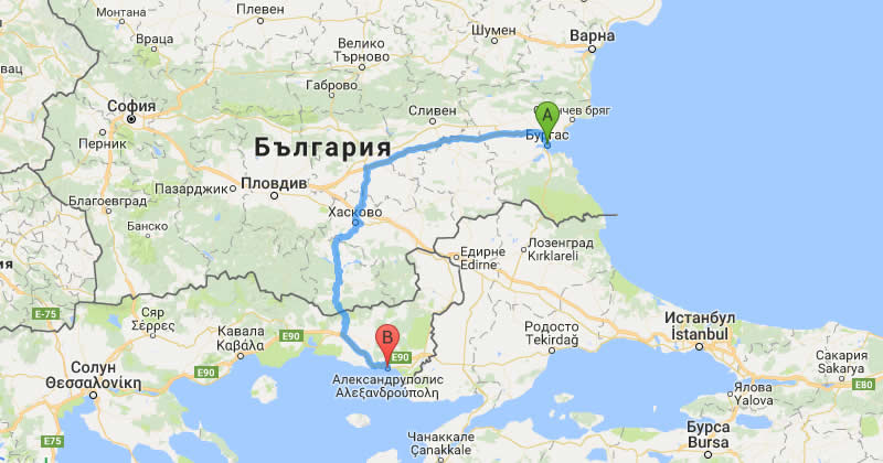 transfer burgas alexandrupolis