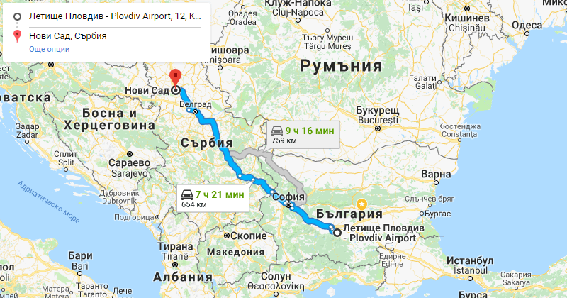 Plovdiv to Novi Sad Private Transfer Taxi transportation. Best Price for Car with driver from Plovdiv airport or city center to Novi Sad or from Novi Sad to Plovdiv