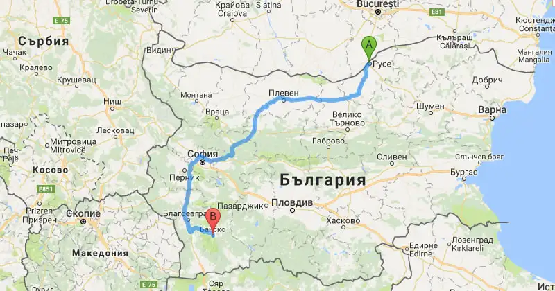 Русе Банско Трансфер Такси Индивидуальный транспорт выгодная цена Такси Трансфер Русе Банско, Индивидуальный транспорт